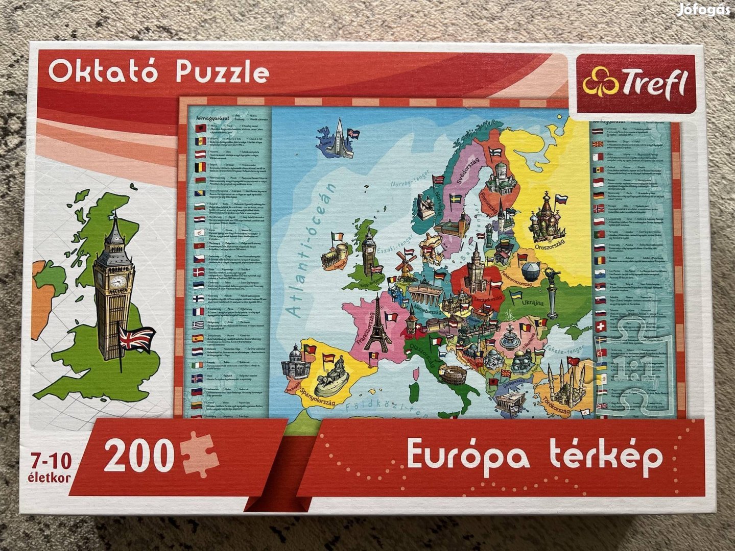 Új Európa térkép puzzle