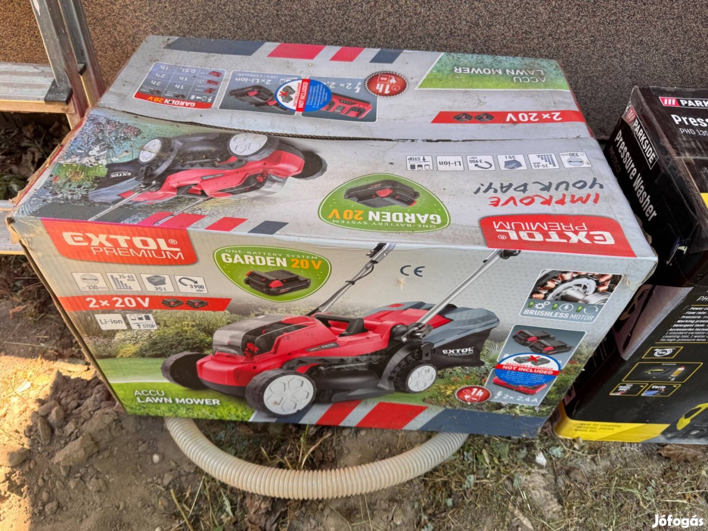 Új Extol Premium 8895721 Akkus Fűnyíró Gép, Garden20V, 20V, AKKU És Tö