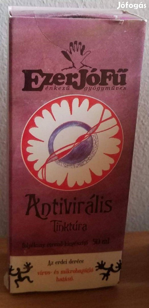 Új Ezerjófű Antivirális csepp, tinktúra, 50 ml Szuper! Akció %%