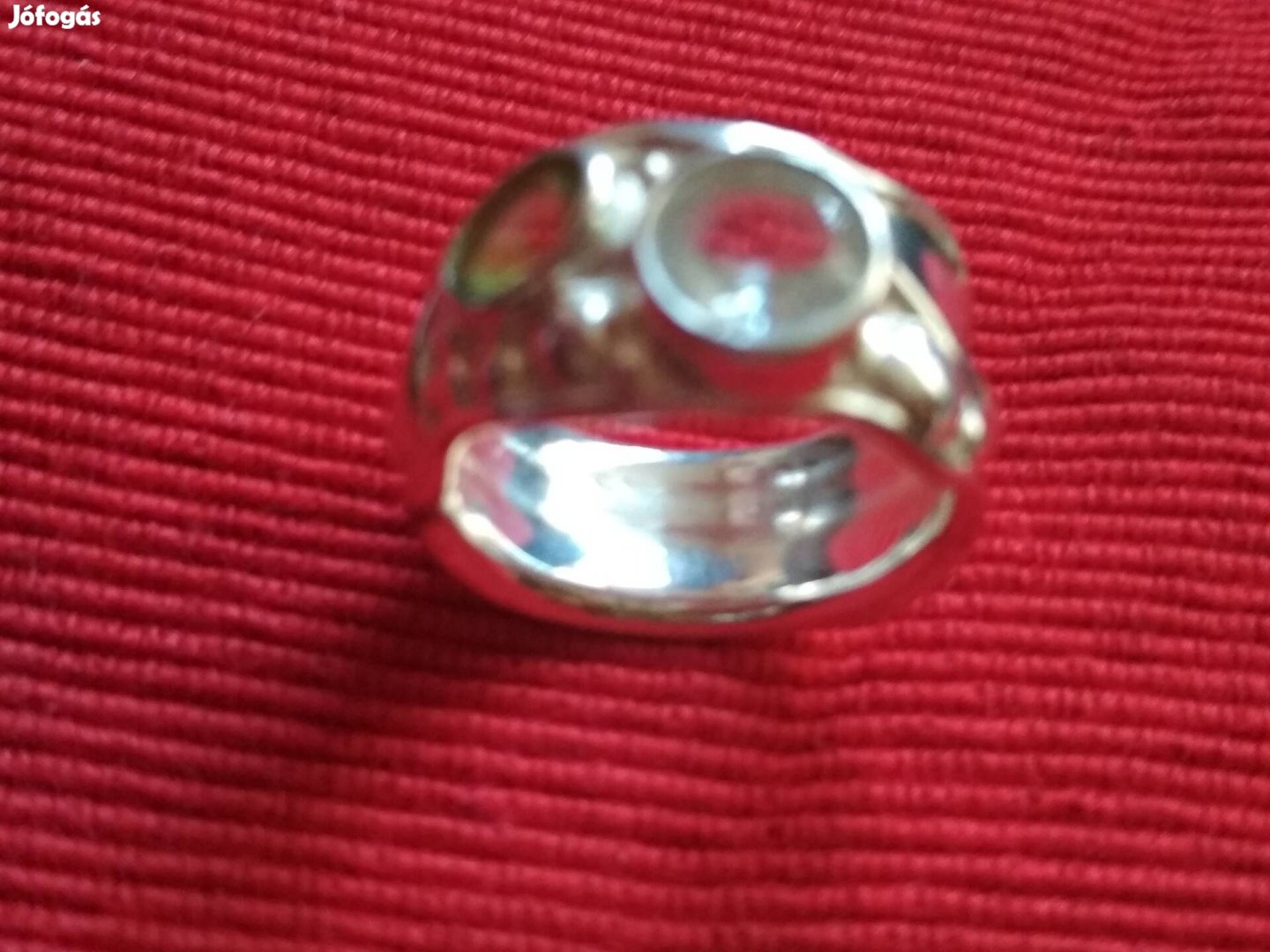 Új Ezüst Gyűrű Peridot Akvamarin Köves Bp.IV.XIV.Posta