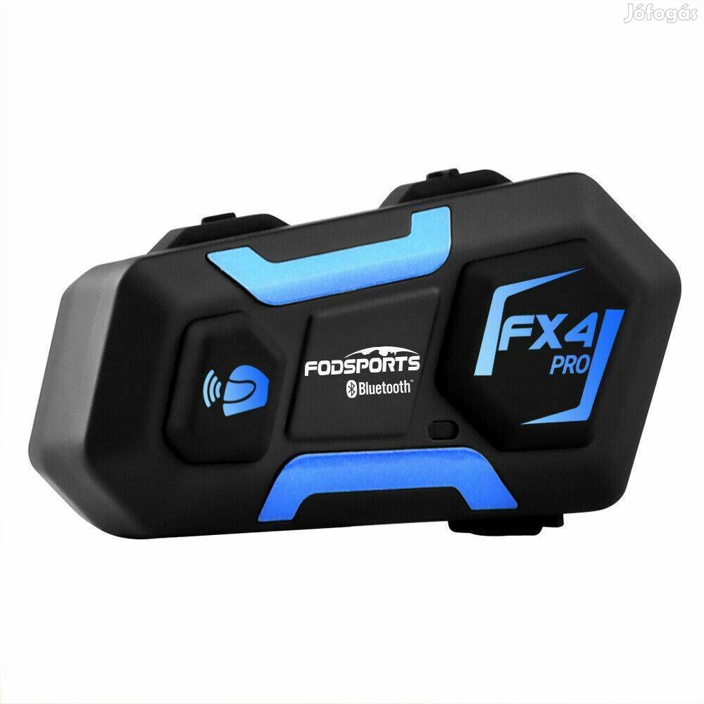 Új FX4 Pro motoros sisakbeszélő 4fős BT Intercom Universal-Pairing
