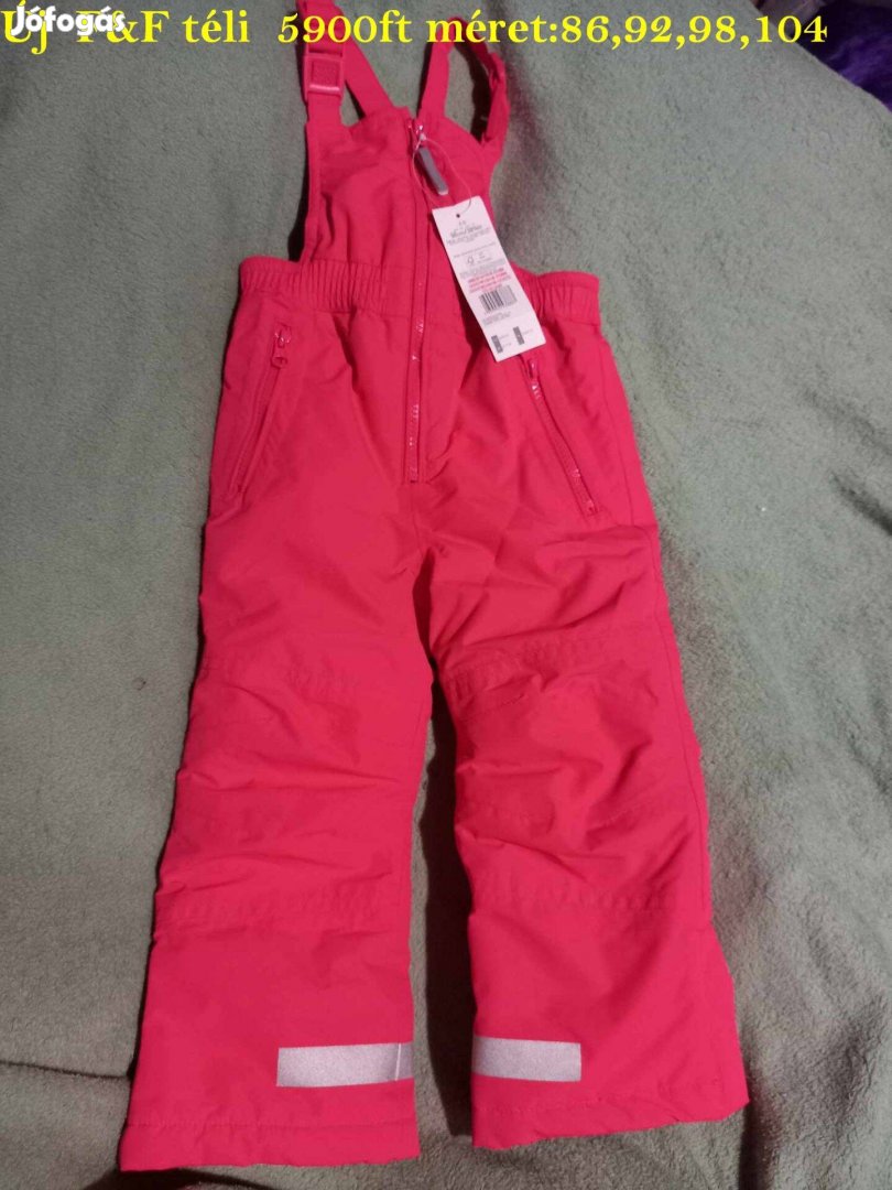 Új FF lány rózsaszín sínadrág, anorák, overál nadrág 5900ft