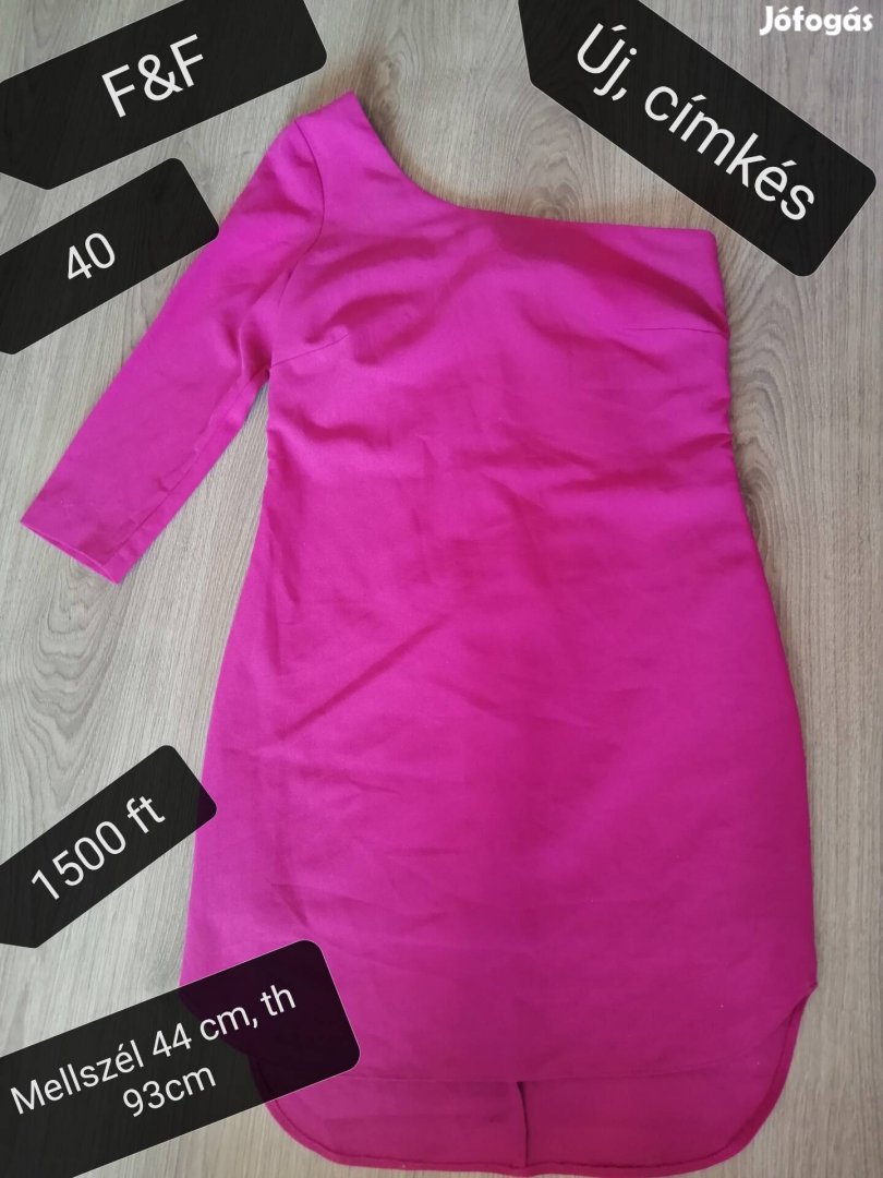 Új F&F női pink ruha 40