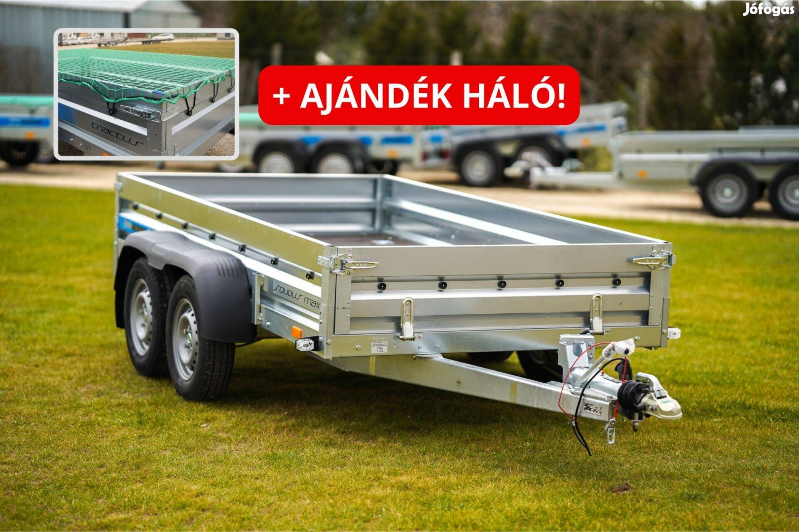 Új Faro Solidus Max 300 fékes utánfutó + Ajándék