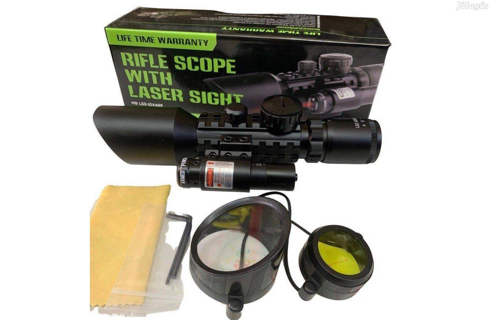Új Fegyvertávcső lézeres irányzékkal, M9 LS3-10x42E