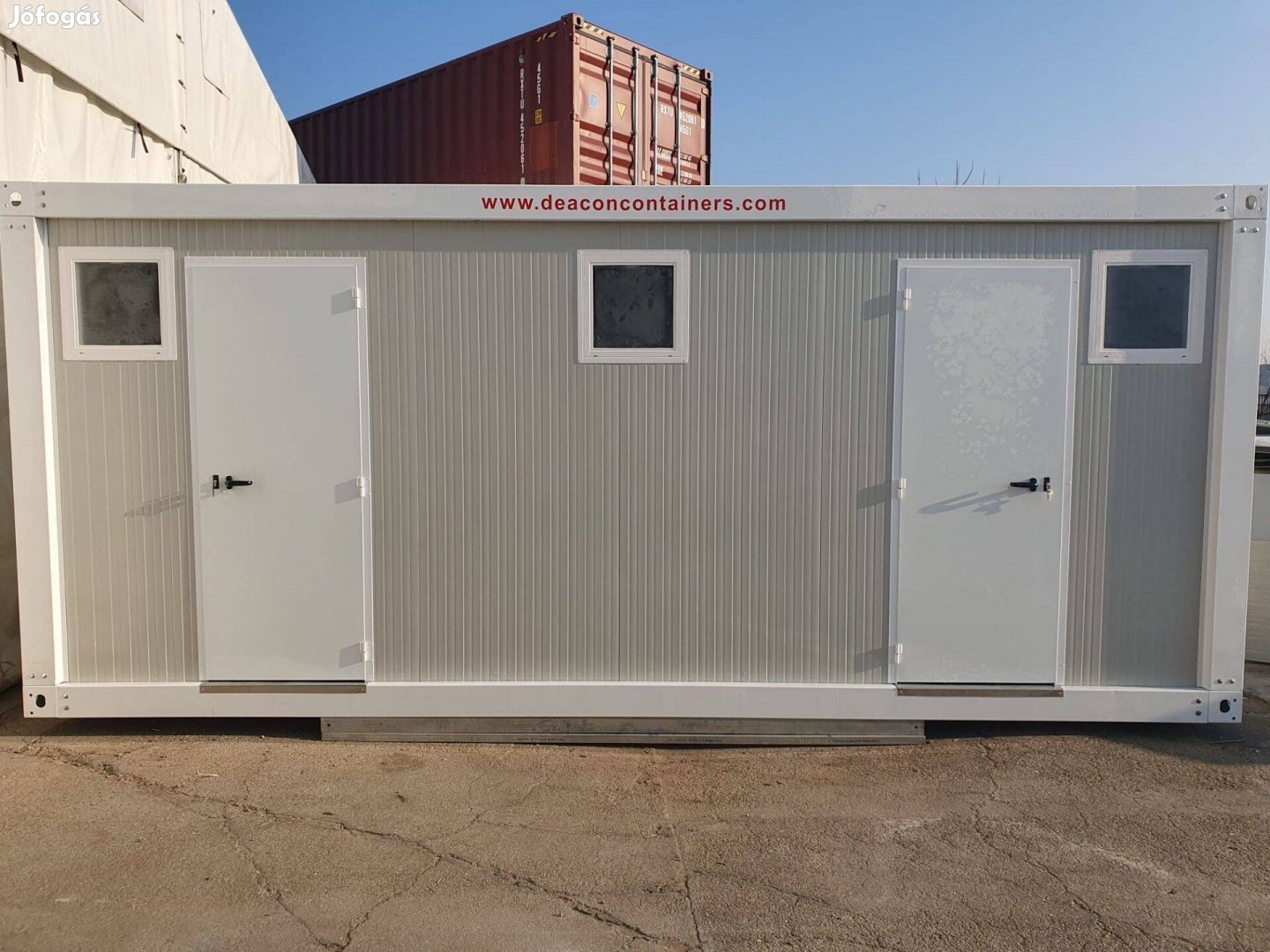 Új Fekete fehér öltöző konténer 20 lábas
