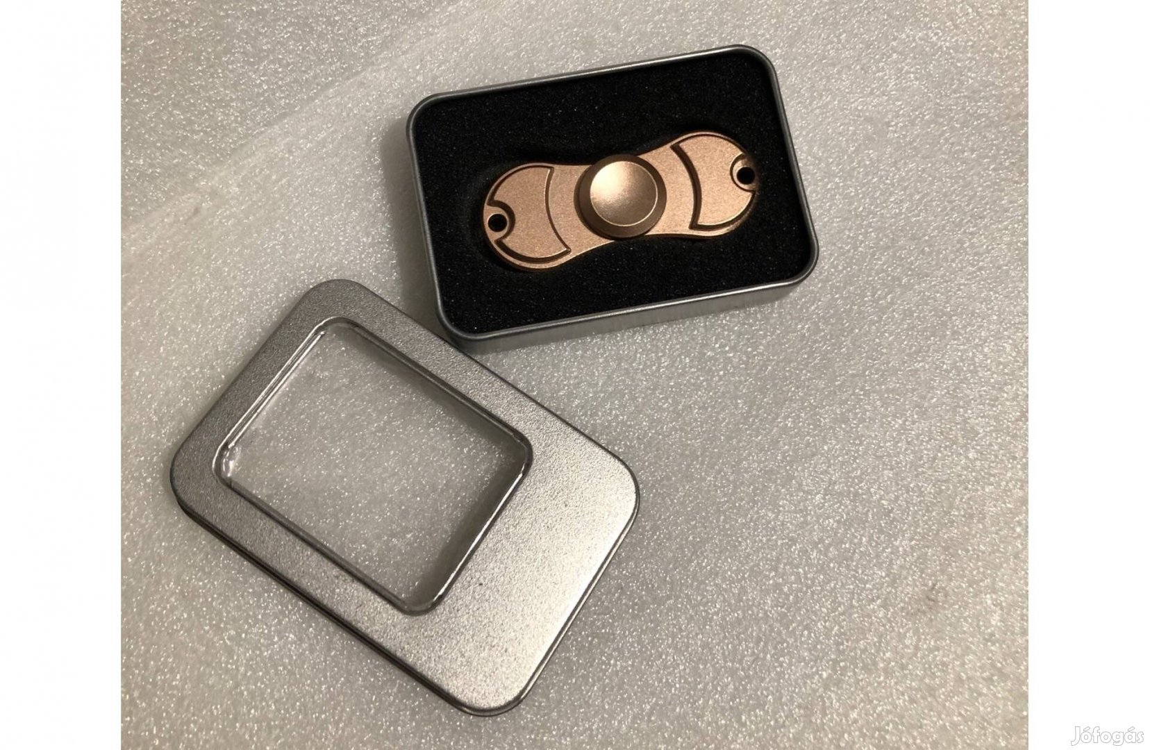 Új Fém bronz színű fidget spinner pörgő pörgettyű fém dobozban