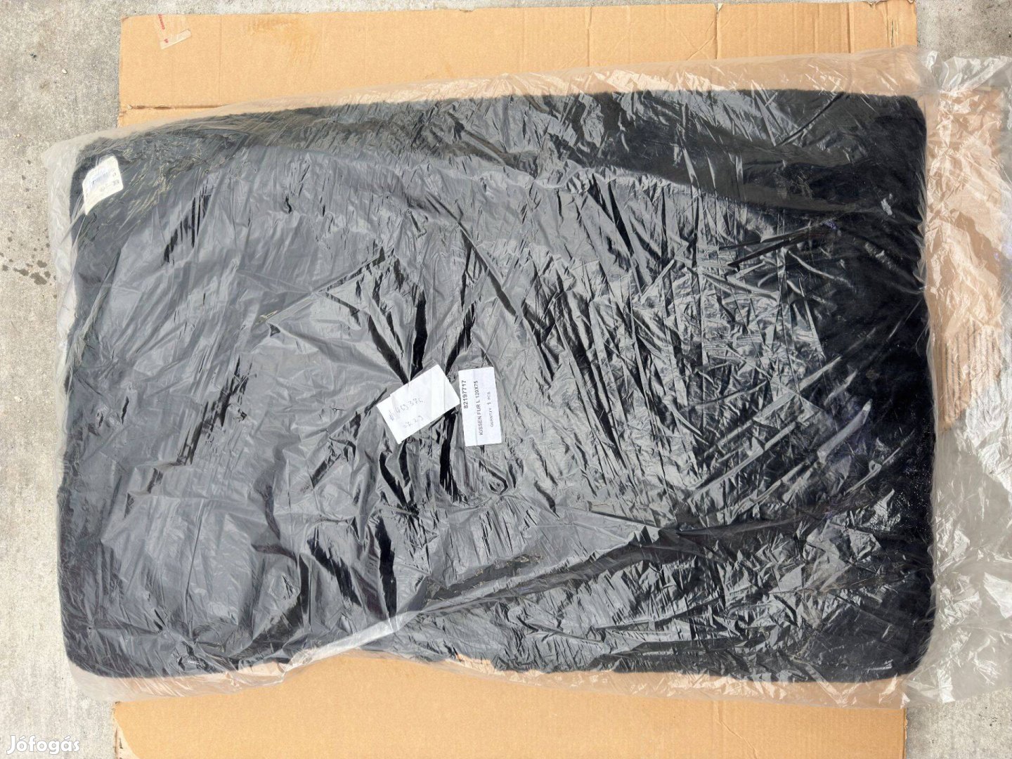 Új Ferplast Blacky Kutyapárna 120x75x11,5cm Fekete Szőrös Kutya Ágy