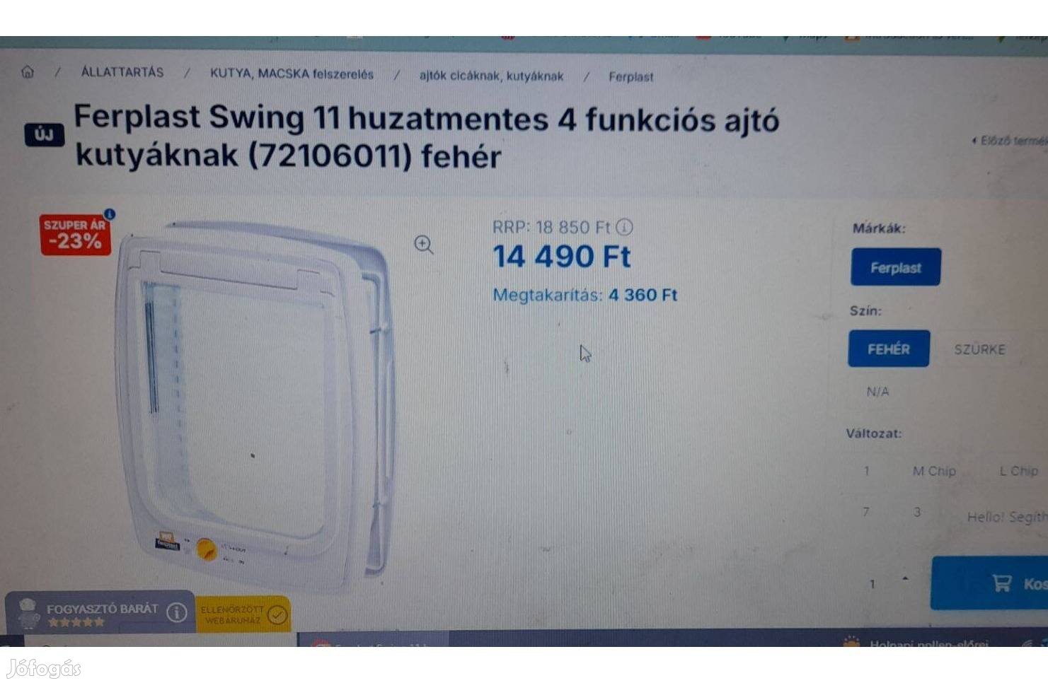 Új Ferplast swing 11 kisállat ajtó