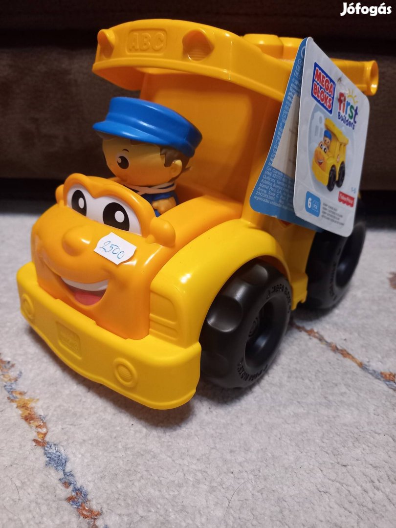 Új Fisher-Price Mega Bloks építőjáték Sonny iskolabusz