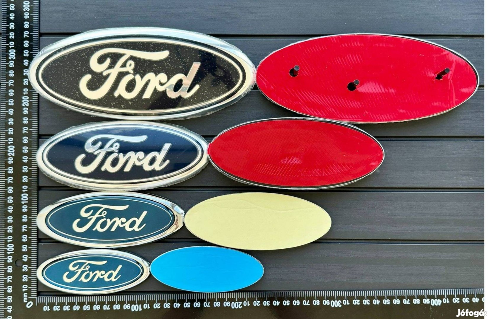 Új Ford 150mm 146mm 225mm 175mm 114mm 145mm JEL Embléma Logo