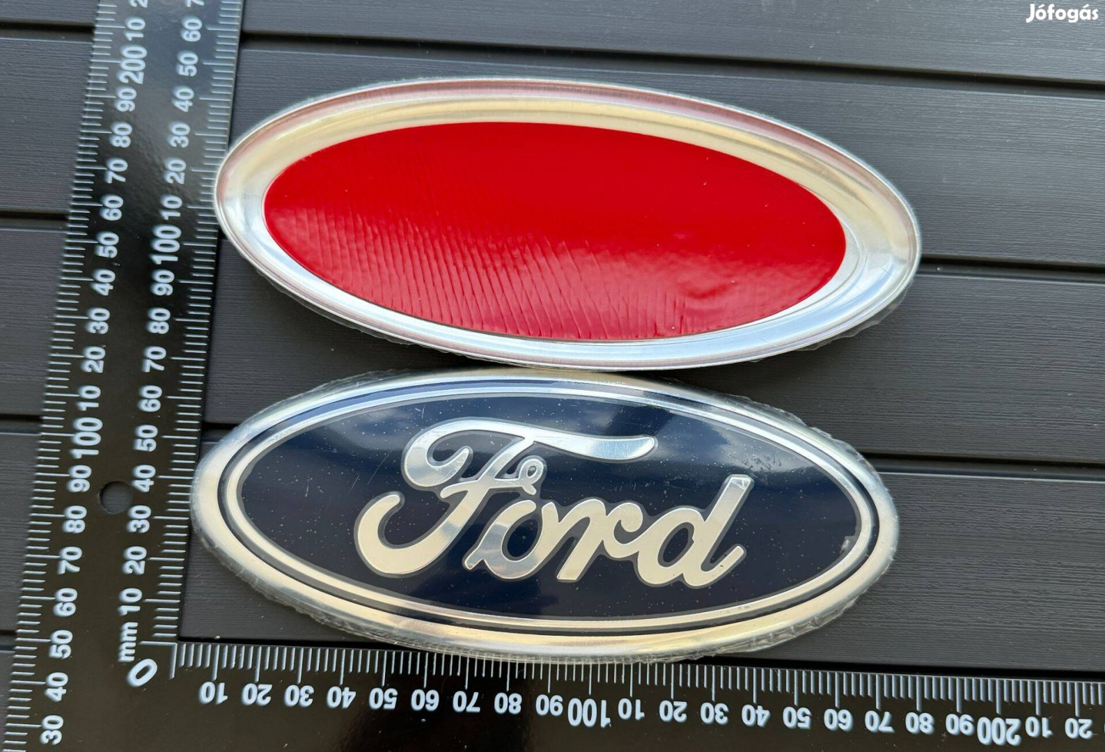 Új Ford 175mm 178mm JEL Logo Embléma Felirat Kiegészítő Matrica Ívelt