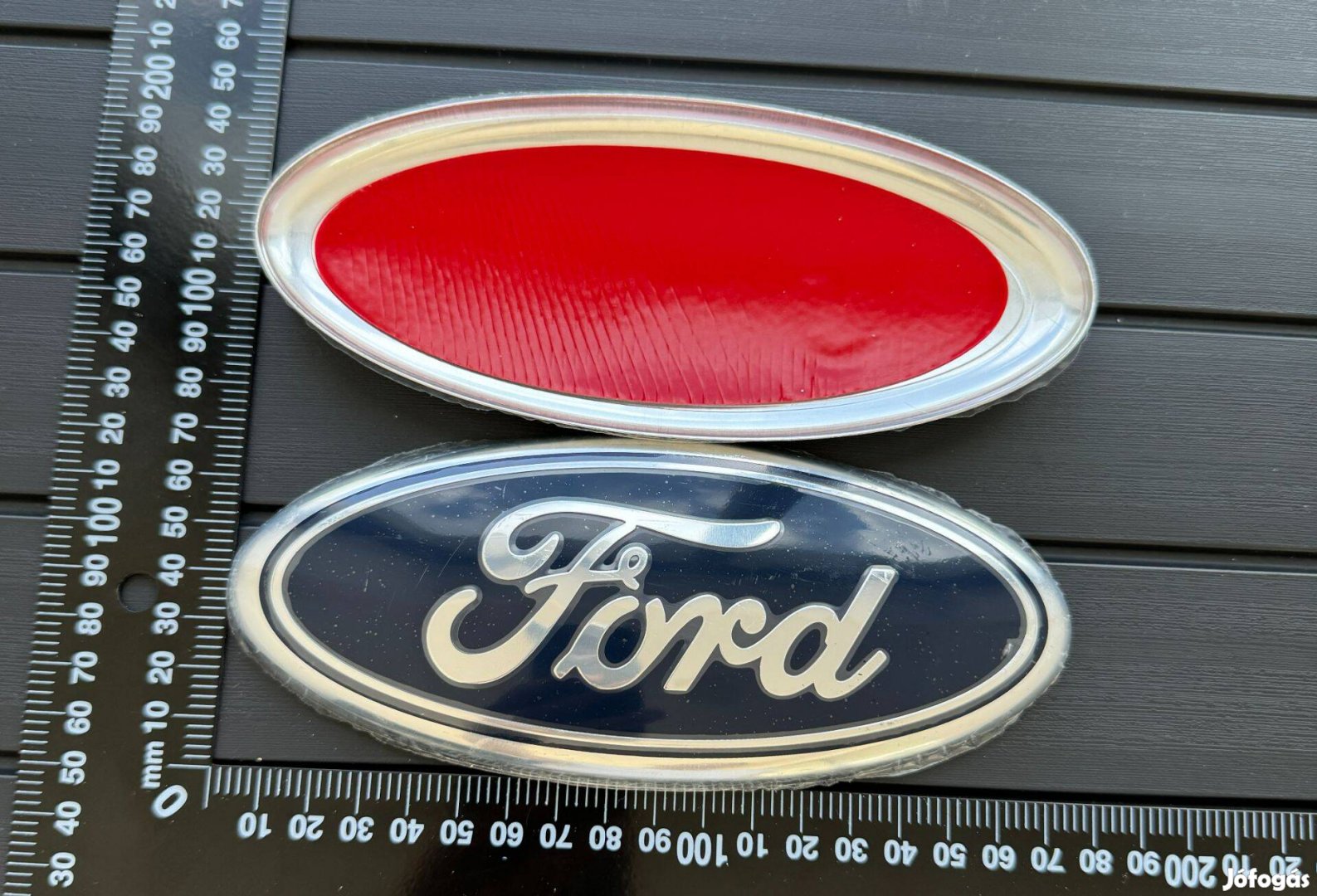 Új Ford 175mm 178mm JEL Logo Embléma Felirat Kiegészítő Matrica Ívelt
