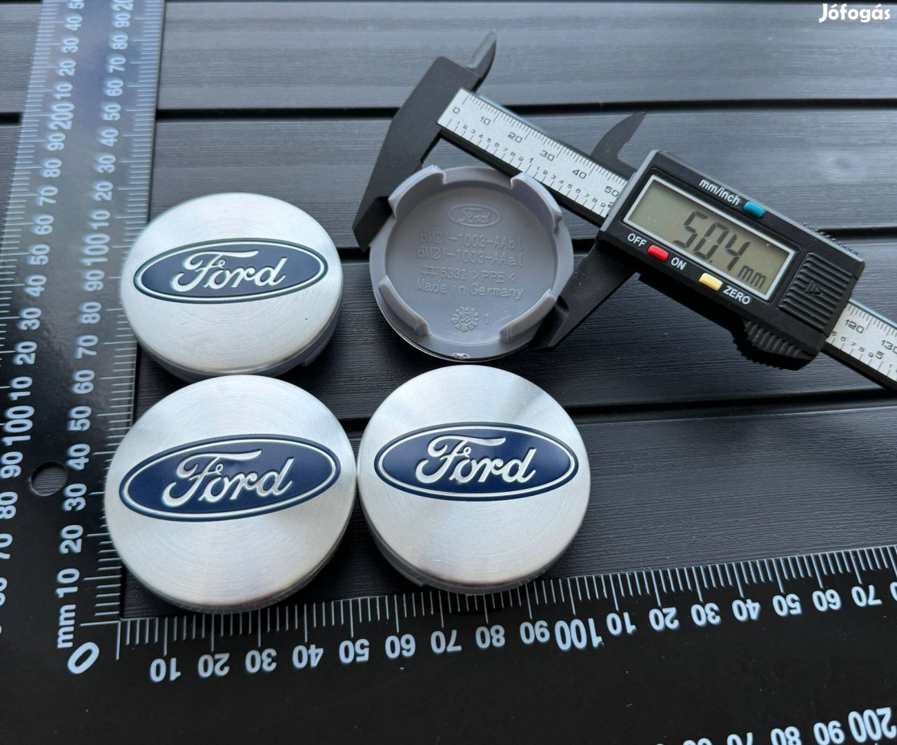 Új Ford 54mm Felni kupak Közép Felniközép Felnikupak 6M21-1003-AA Ezüs