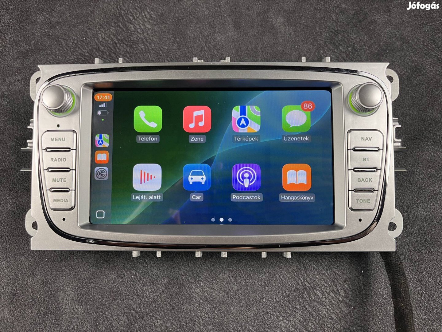 Új Ford Fiesta 2005-től Szürke Android Navigációs multimédia Carplay