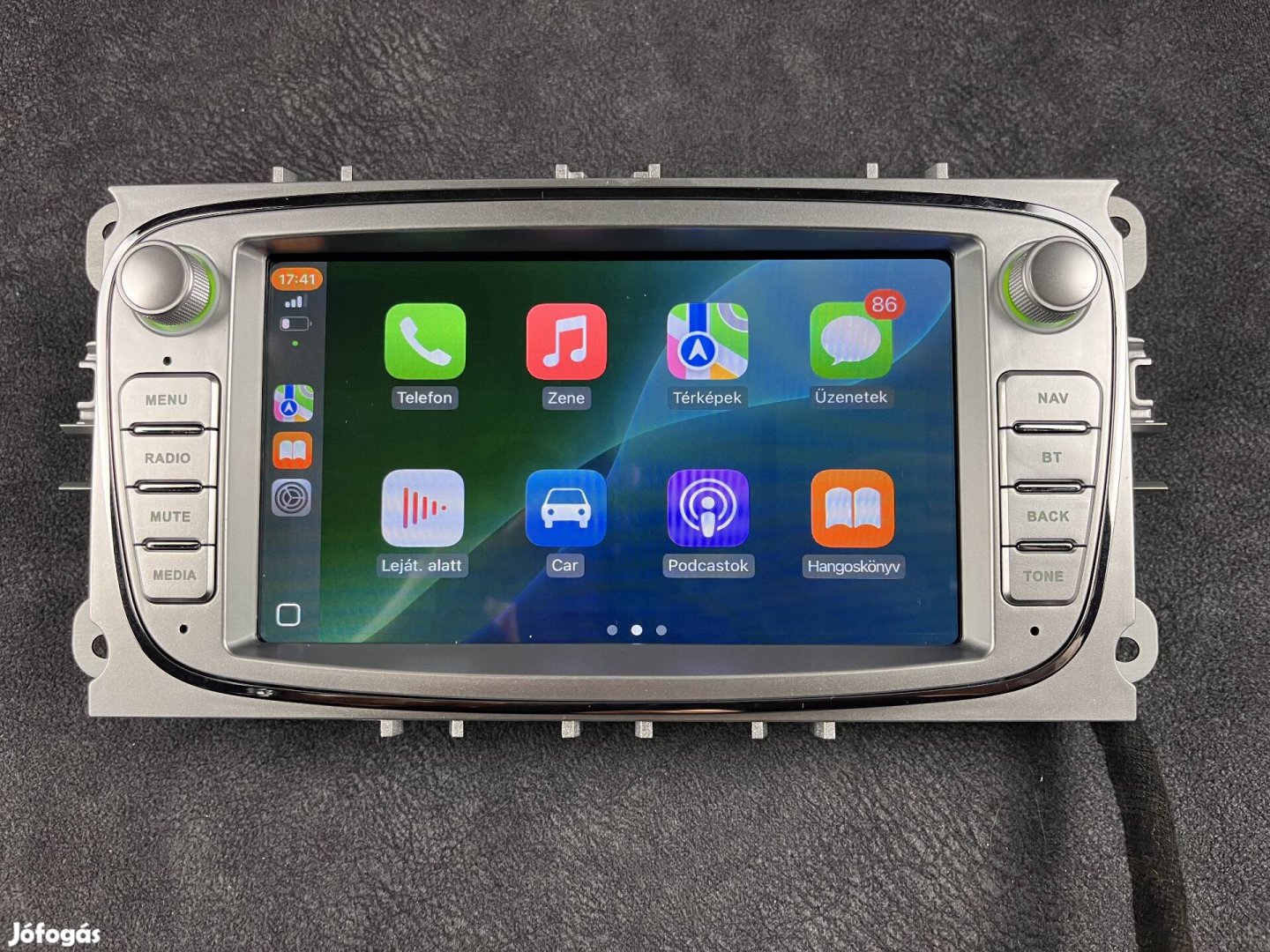 Új Ford Fiesta 2005-től Szürke Android Navigációs multimédia Carplay