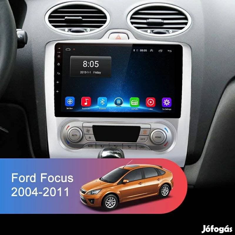 Új Ford Focus Magyar GPS Android multimédia 2din autóhifi rádió  9 col