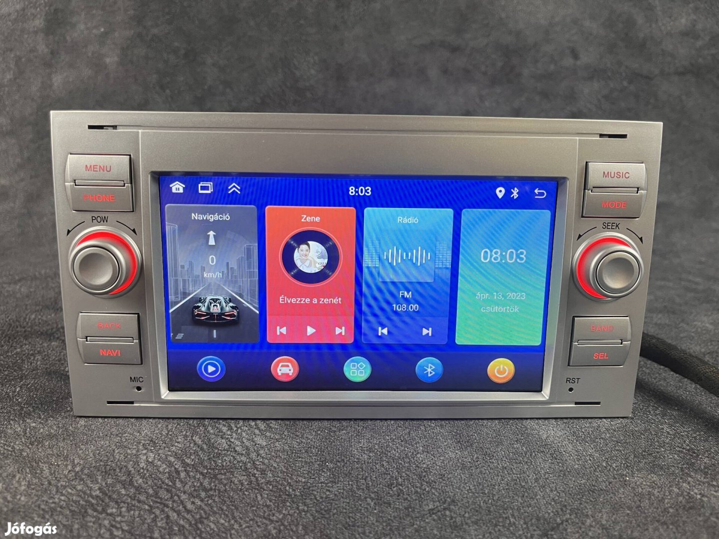 Új Ford S-Max Ezüst Kocka Android Navigációs multimédia Carplay