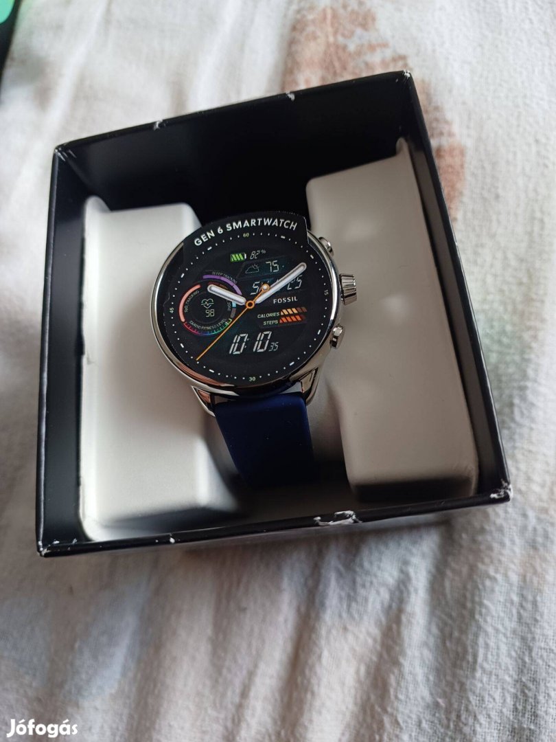 Új Fossil FTW4070 Gen6 Unisex nemesacél okosóra