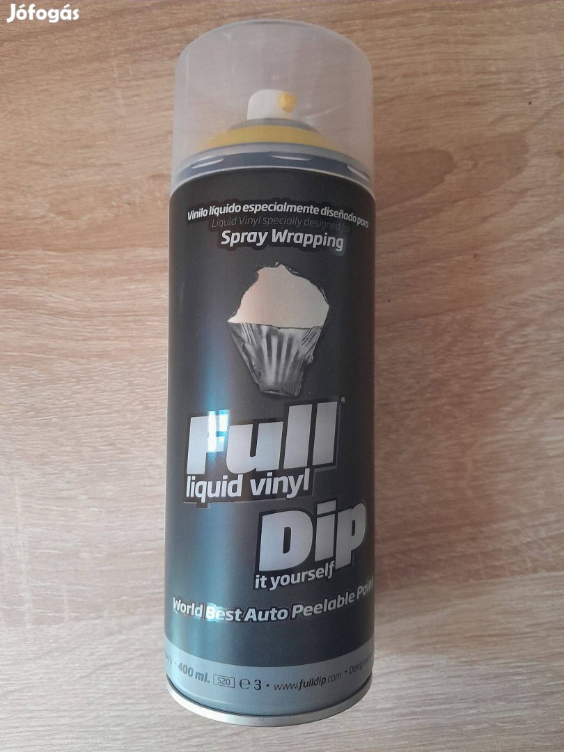 Új Full Dip matt Sárga folyékony fólia spray 400ml eladó 990ft-ért!