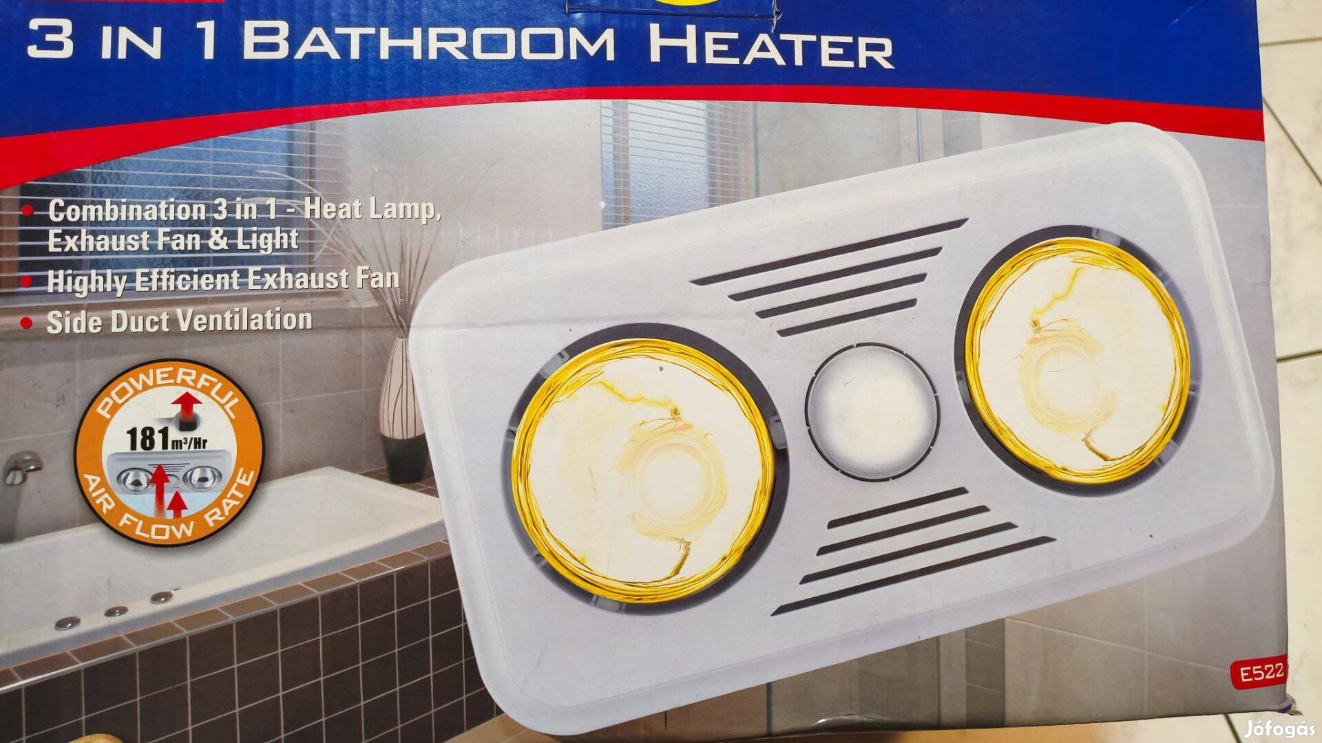 Új Fürdőszoba Fütés,világítás ,szellőzés egyben