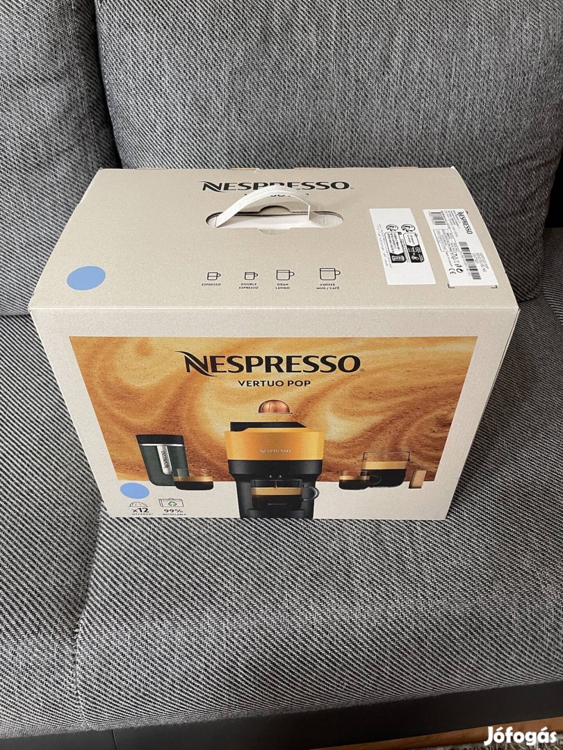 Új Garanciás Nespresso Vertuo Pop kapszulás kávéfőző