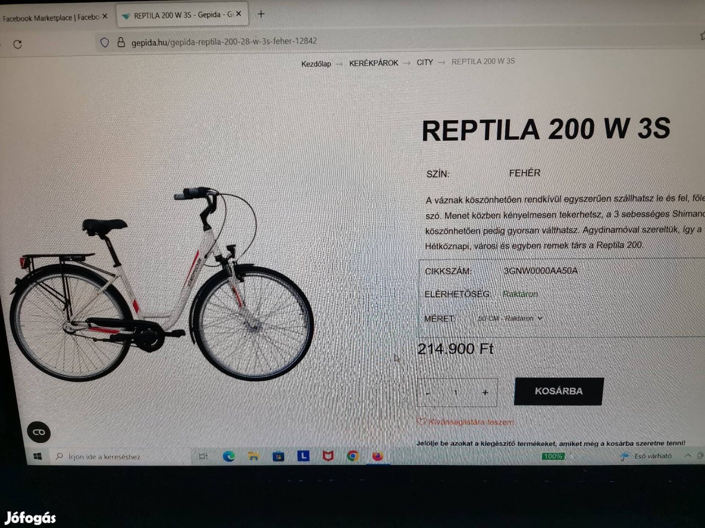 Új Gepida nöi kerekpár