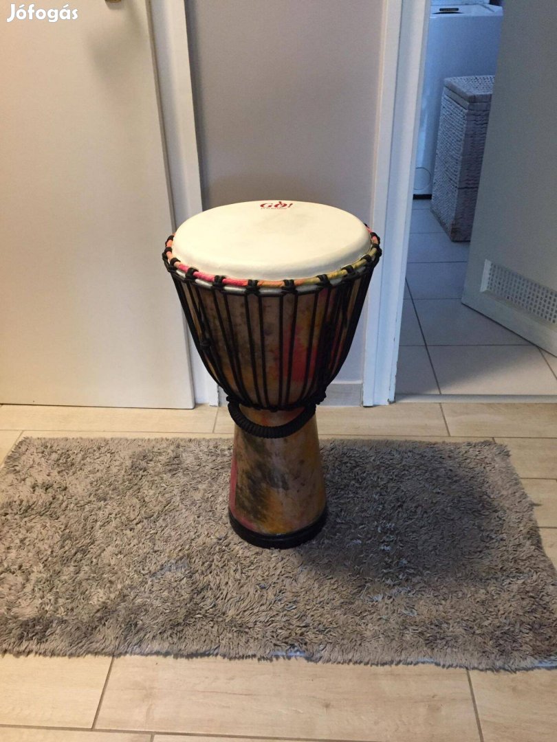 Új Go Percussion Djembe eladó tokjával extra méretű hangszer!!!