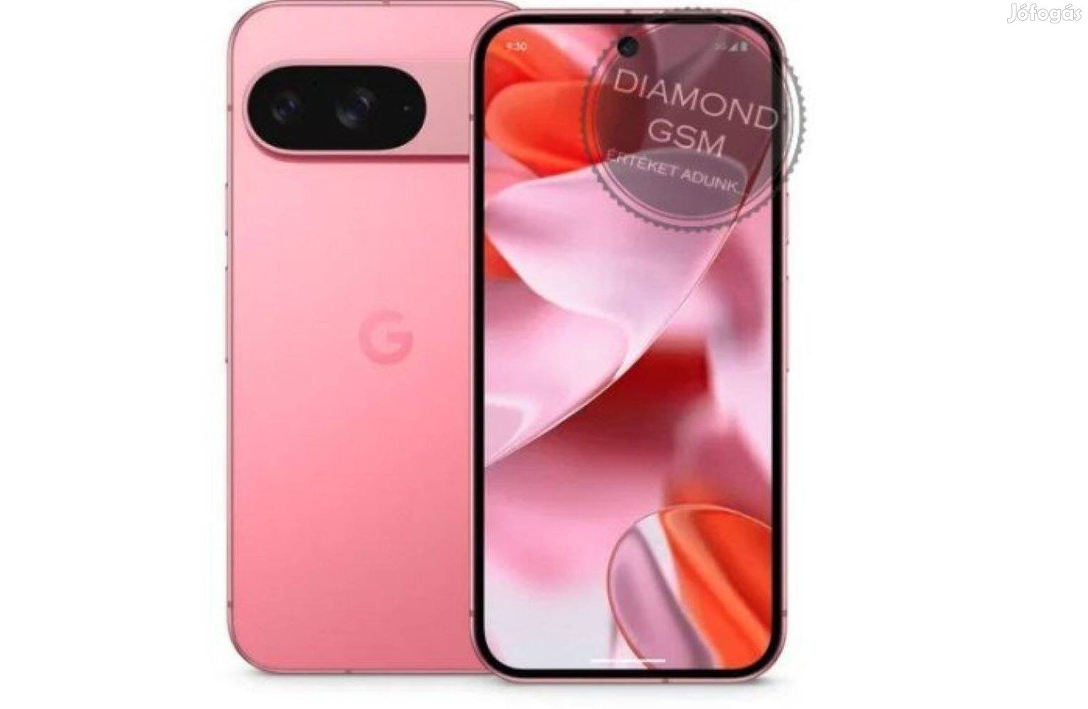 Új Google Pixel 9 128GB Dual, Pink színben, gyári