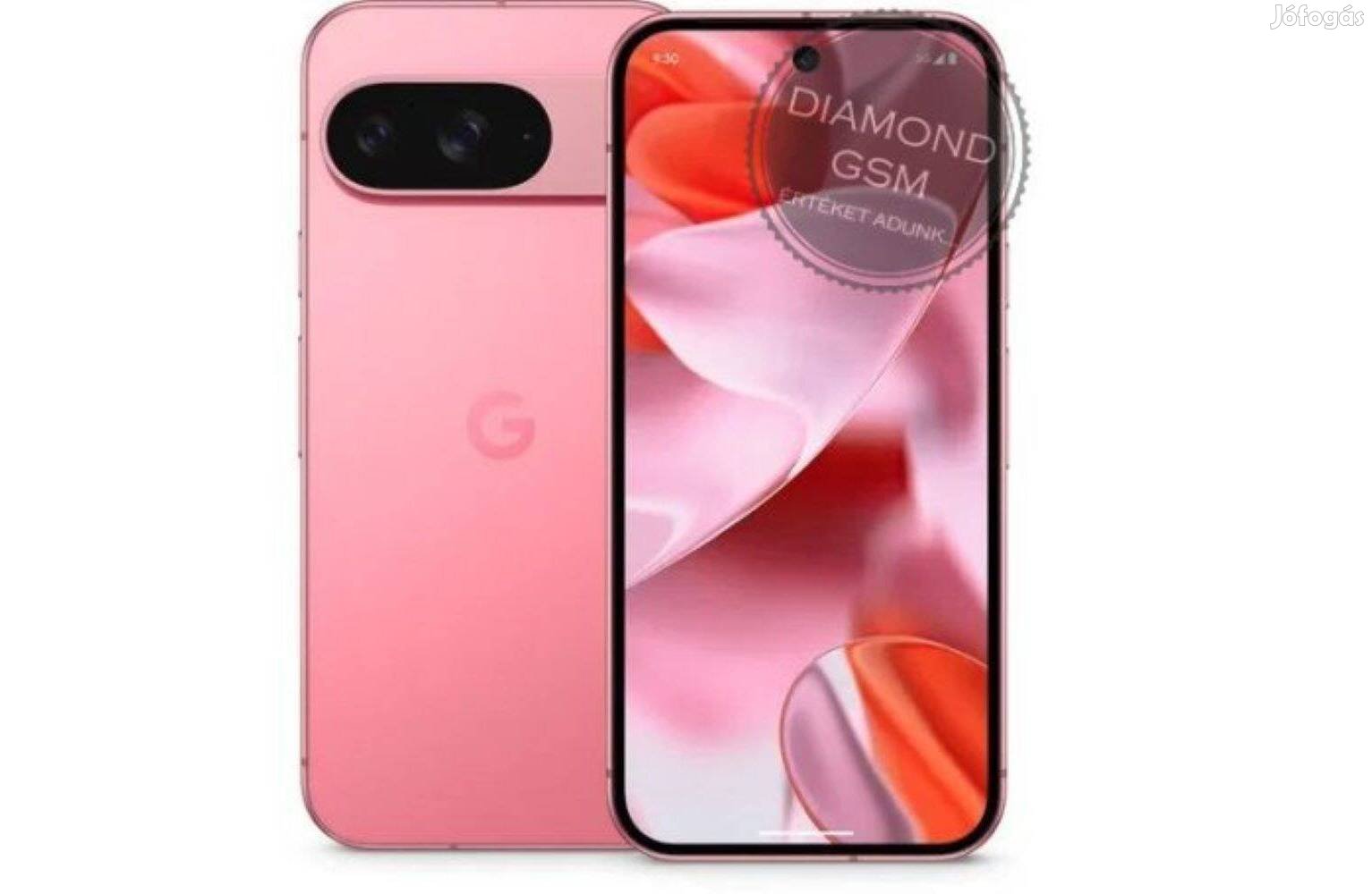 Új Google Pixel 9 128GB Dual, Pink színben, gyári dobozában,