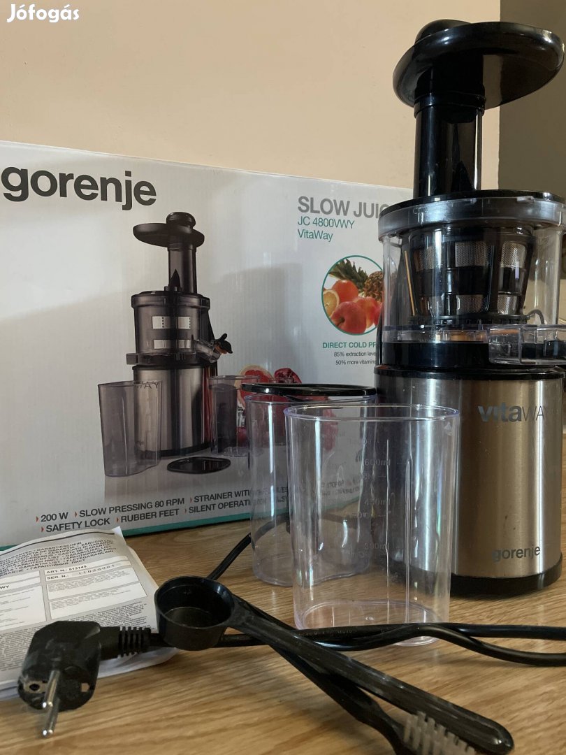 Új Gorenje Slow Juicer, lassú gyümölcsprés