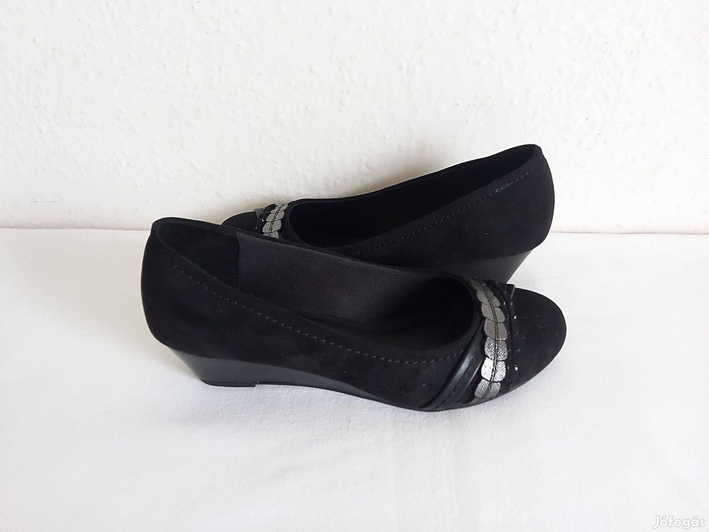 Új Graceland elegáns női cipő, fekete, 36