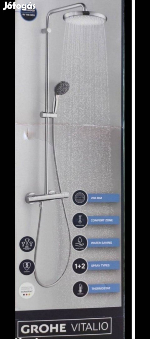 Új Grohe zuhanyrendszer termosztátos csaptelepel