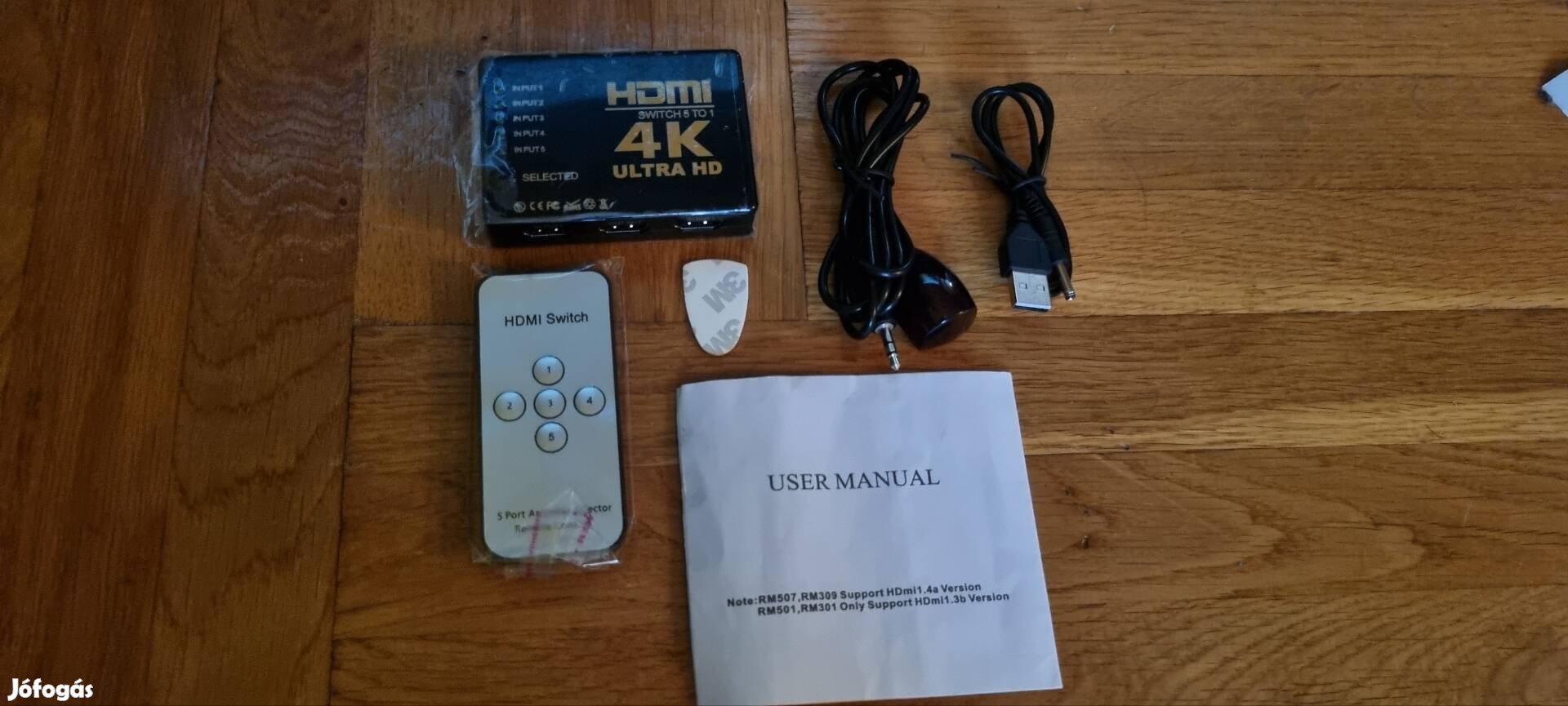 Új HDMI Switch 5to1 4K Ultra HD 