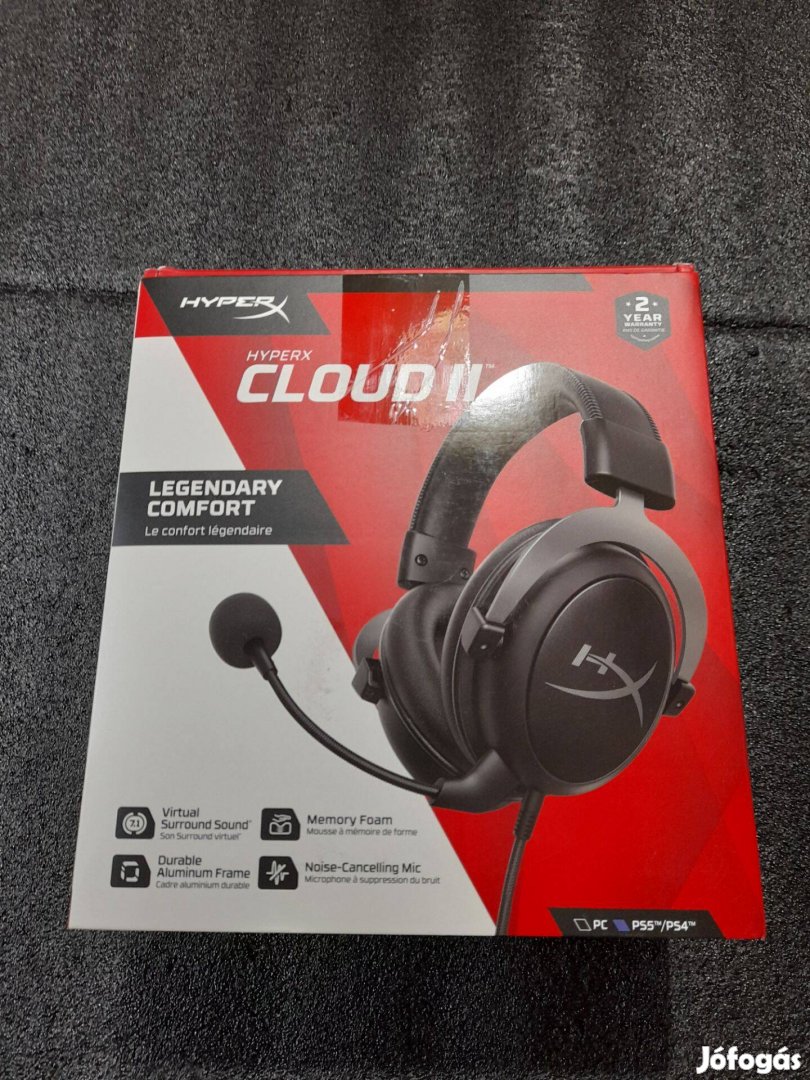 Új HP Hyperx Cloud II Fejhallgató