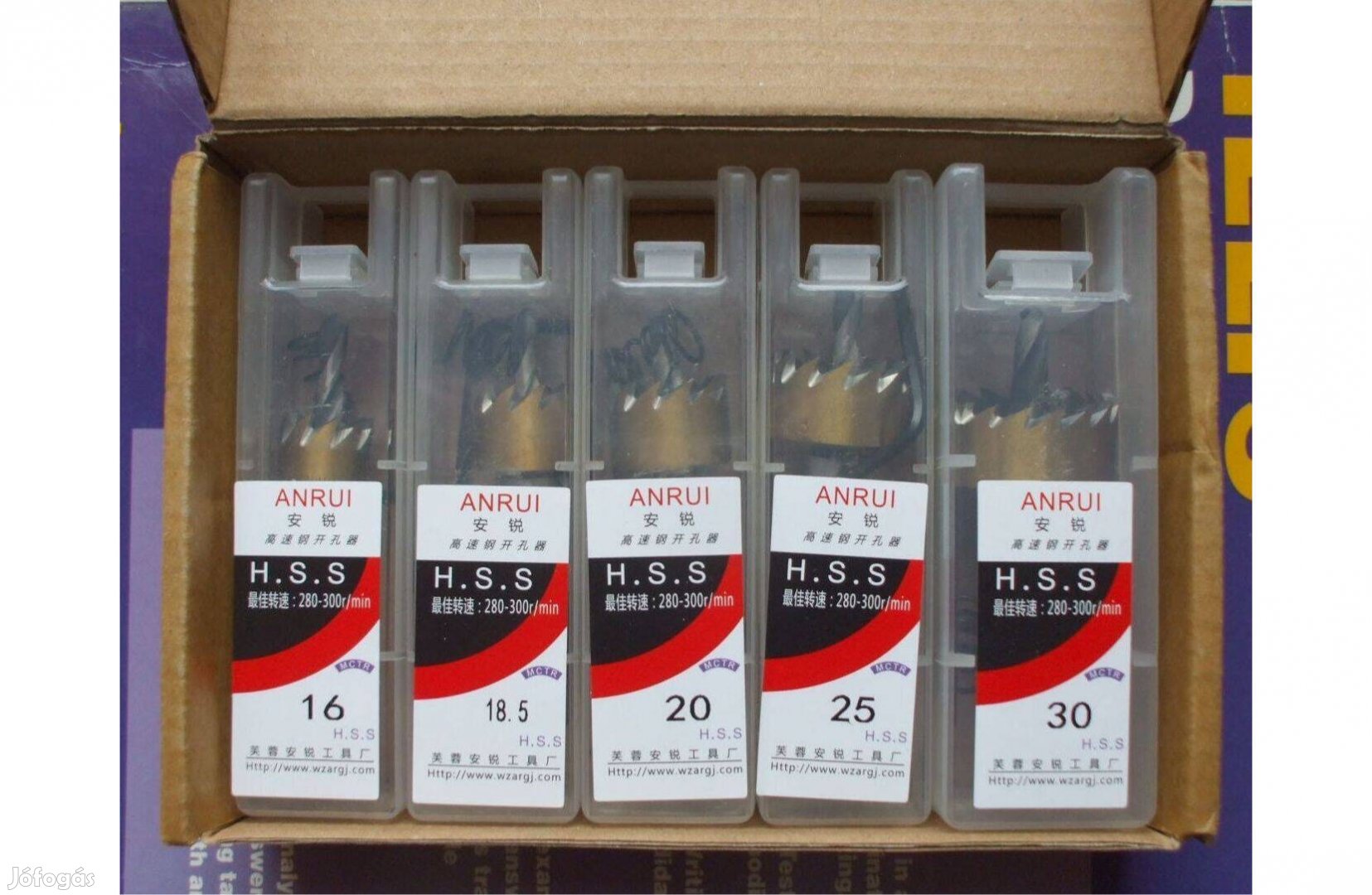 Új HSS körkivágó lyukfúró körkiszúró készlet fúrókészlet 5