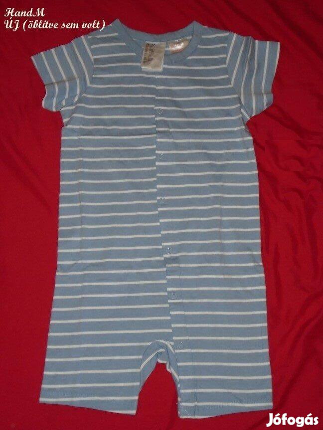 Új HM csíkos napozó nyári pizsama 3-4 évesre méret 104