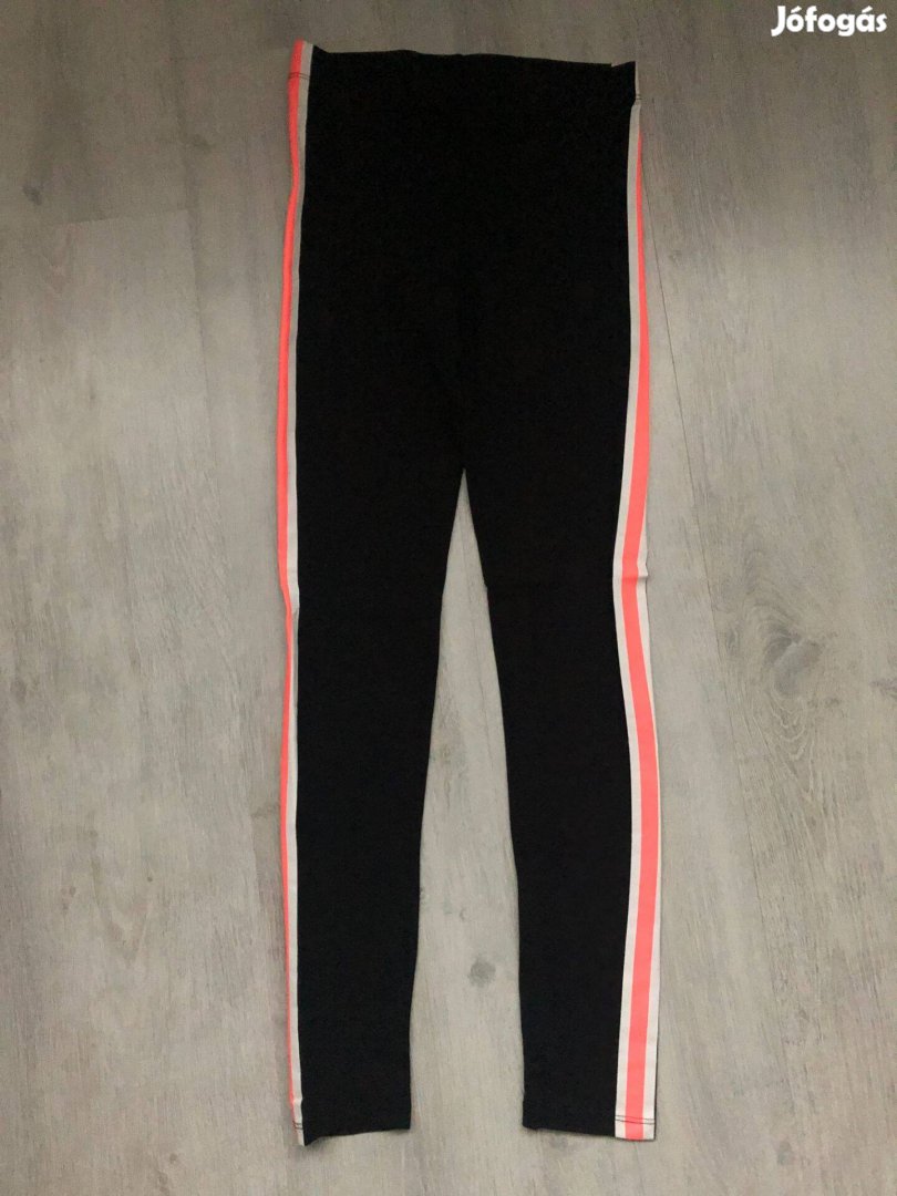 Új H&M neon csíkos leggings nadrág, legging - 152, 11-12 év