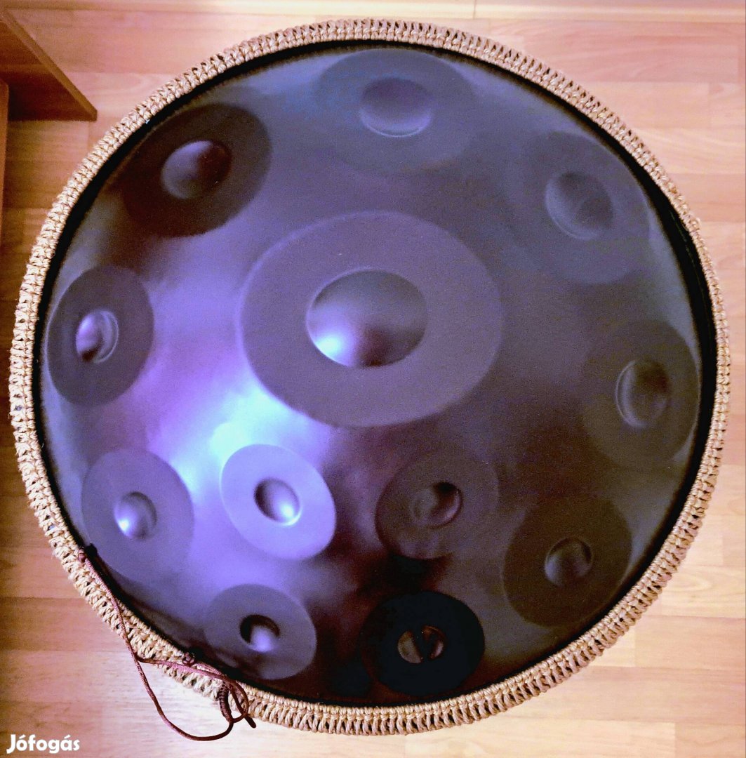 Új Handpan 12 hang, Violet design, 432Hz, D-moll