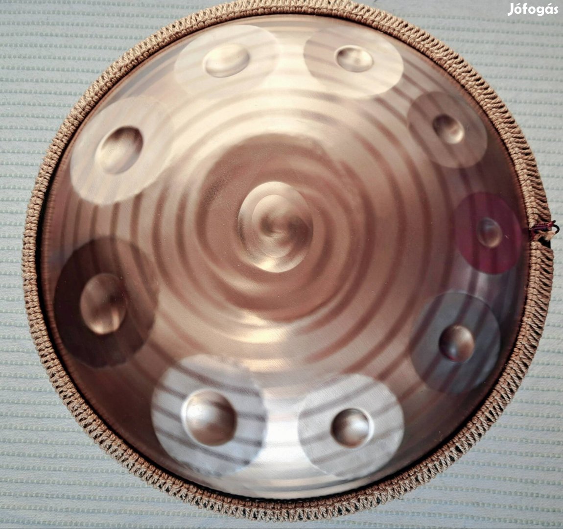 Új Handpan Galaxy Gold design, 10 hang, 432Hz, D-moll