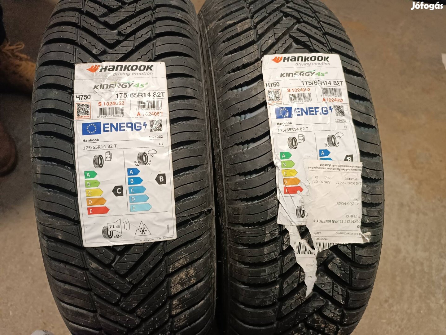 Új Hankook Kinergy 4s 175/65 r14 82T 2db négyévszakos gumi