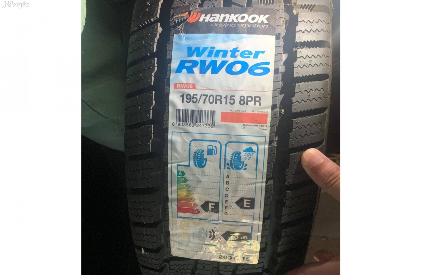 Új Hankook Winter RW06 195/70 R15 Kisteherautó Gumi Gumiabroncs Téli