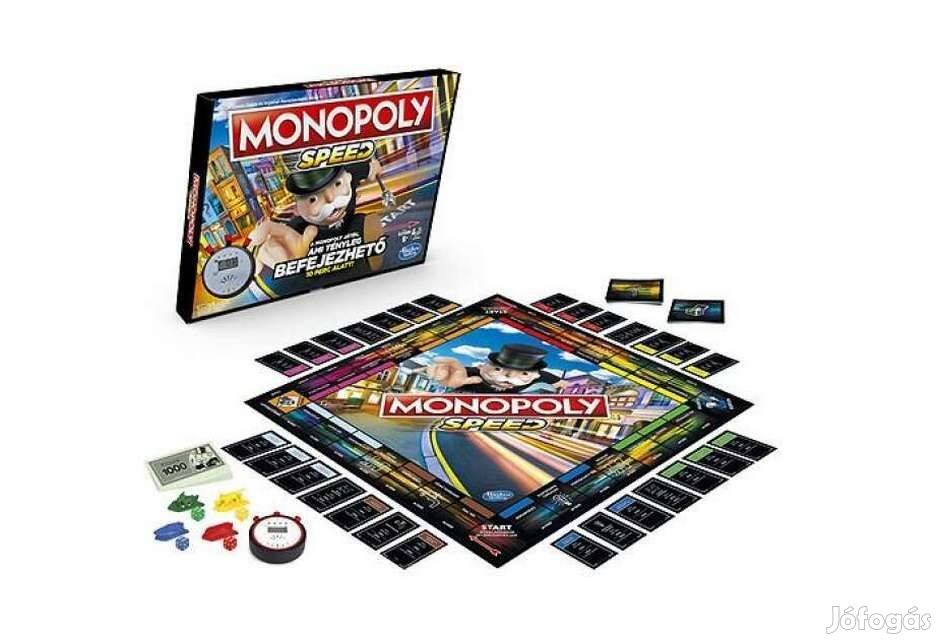 Új Hasbro Monopoly Speed társasjáték családi játék társas