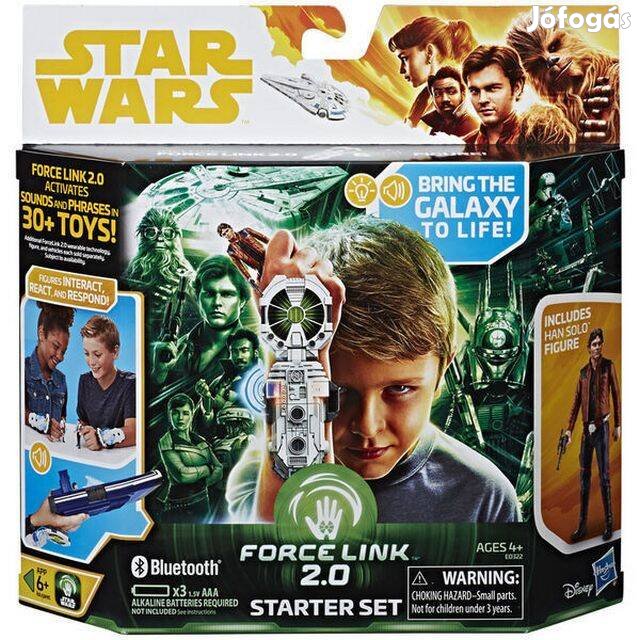 Új Hasbro Star Wars: Force Link 2.0 kezdő szett - Han Solo figura
