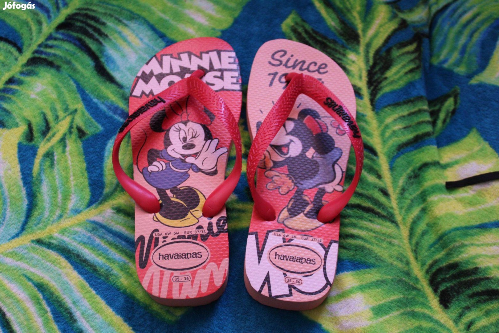 Uj Havaianas Mickey Minnie kulonleges papucs, 37/38 (24cm)