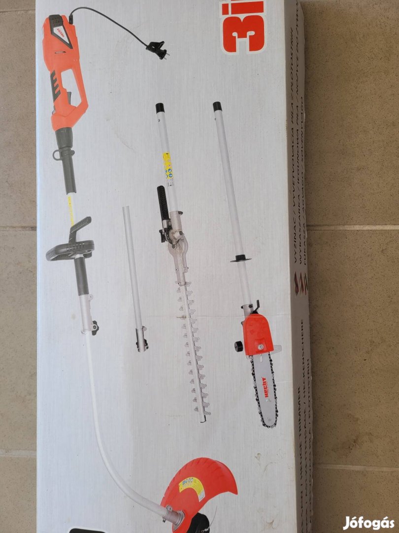 Új Hecht 690 3in1 elektromos sövényvágó,fűkasza,ágvágó olcsón eladó!