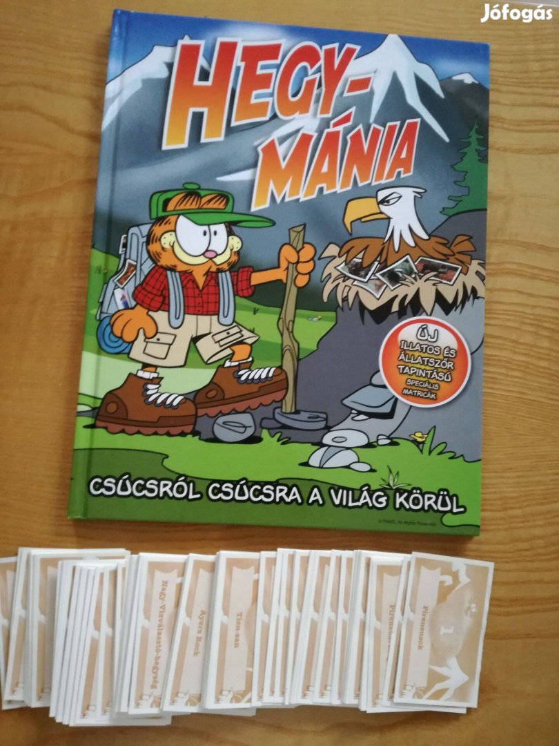 Új Hegymánia matricás album200 db matrica