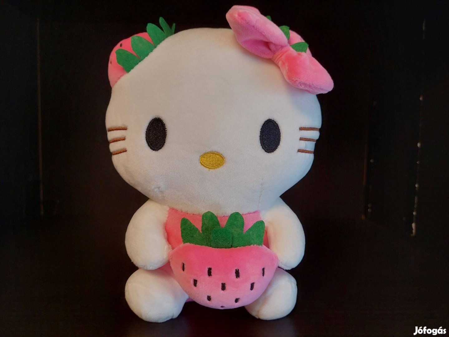 Új Hello Kitty Plüss Szamócával Extra puha és gyönyőrű játék 25cm