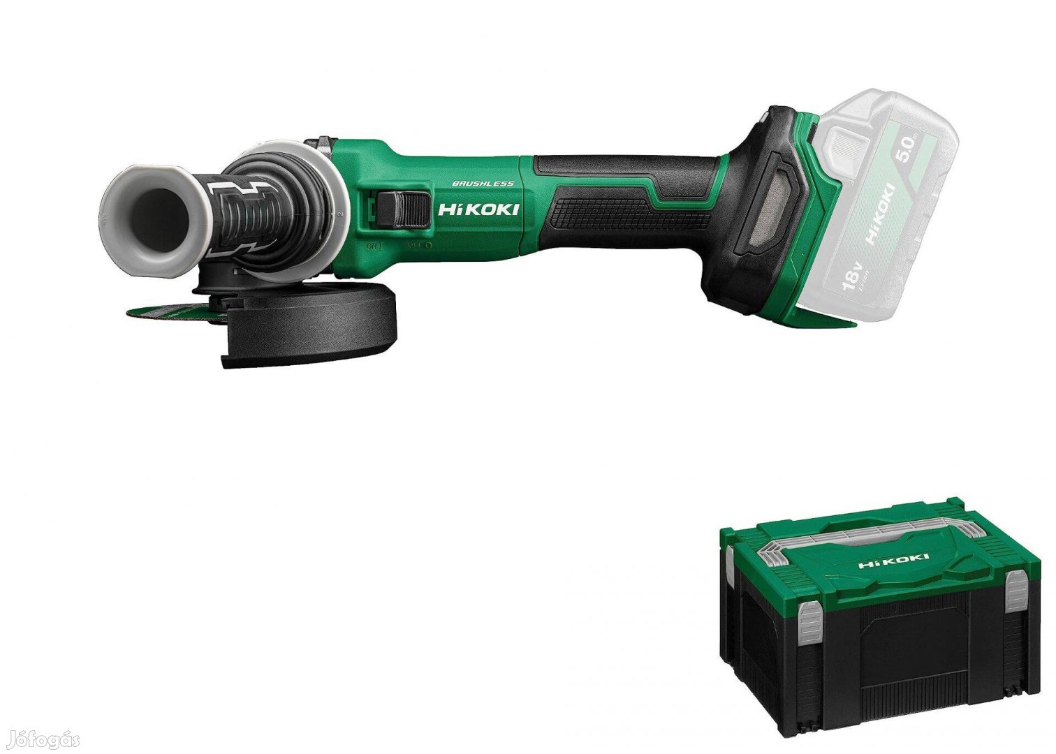 Új Hikoki G1813Dvew2Z Akkus sarokcsiszoló 18V/125mm (akku és tö