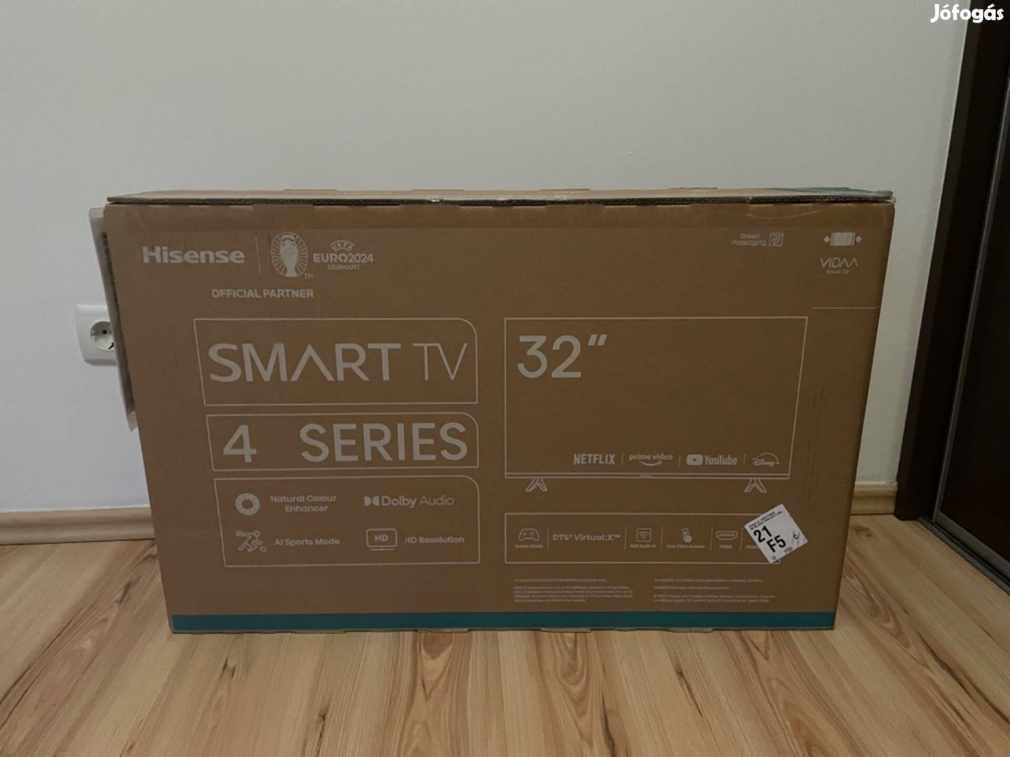 Új Hisense 32A4K HD Ready Smart LED televízió, fekete, 80 cm